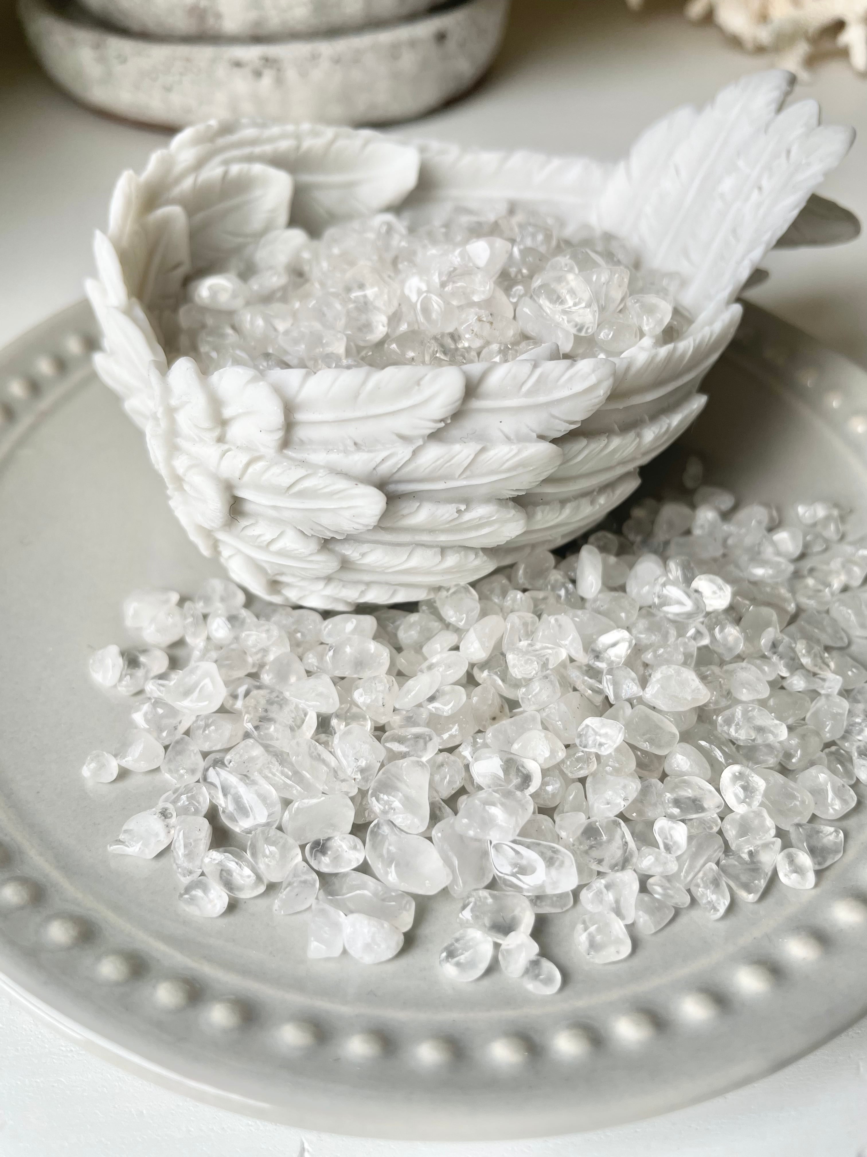Clear quartz chips / 水晶細石(極小) 100g