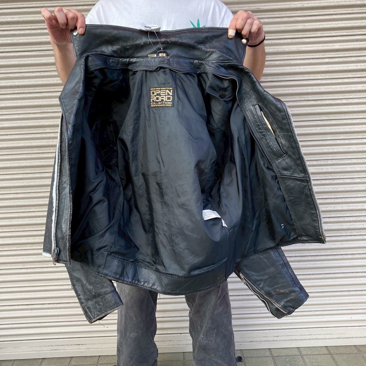 80s uk vintage 英国製 レザーダブルライダースジャケット 古着 70s〜80s uk vintage 小の字レザーダブルライダースジャケット古着 黒