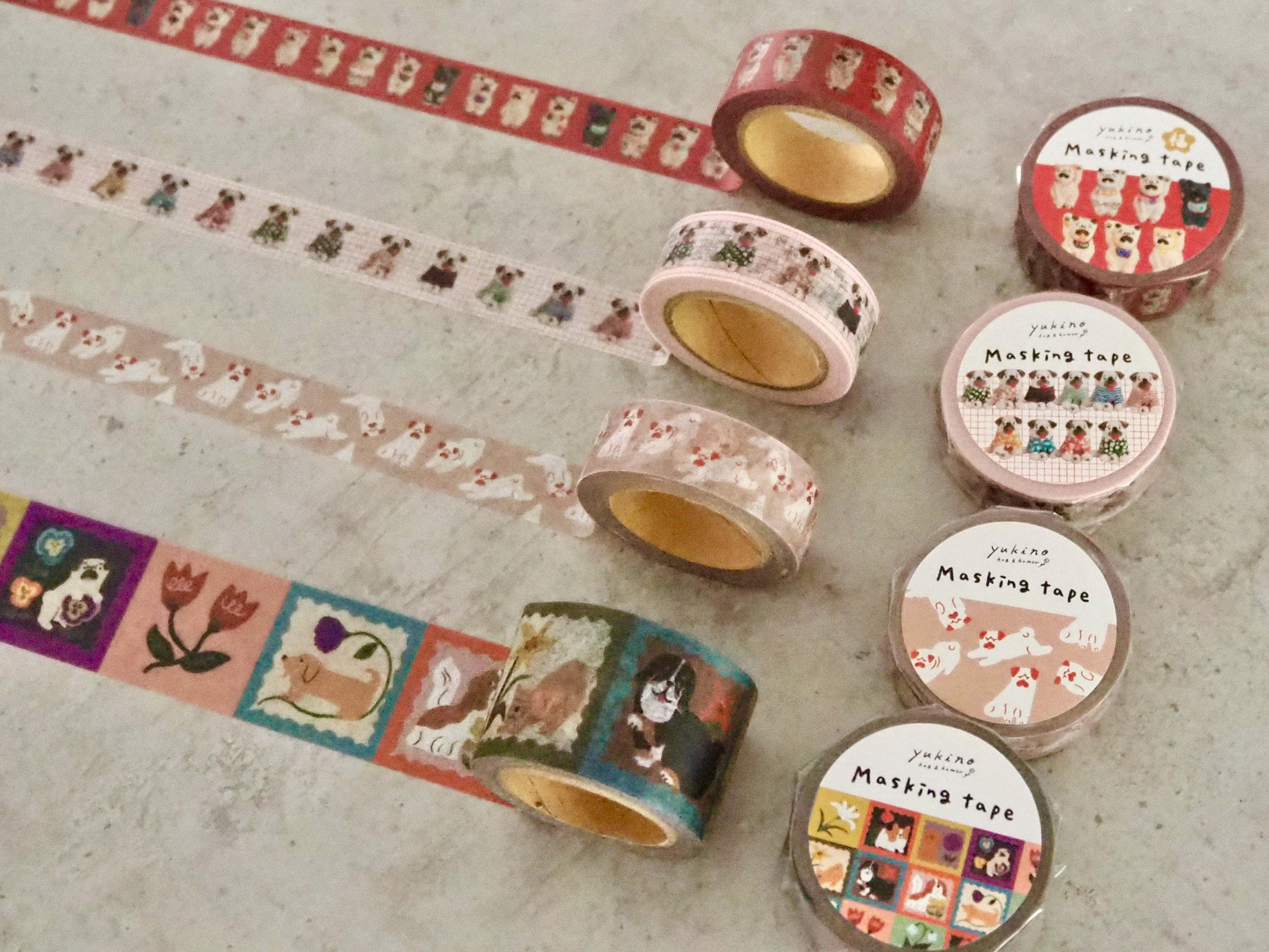 マスキングテープ30mm「Flower & dog patch」 | yukino shop