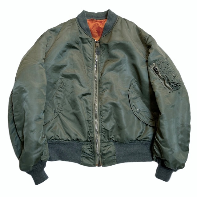 70s 揺らし MA-1 【超希少縦ステッチ】 フライトジャケット 米軍実物 