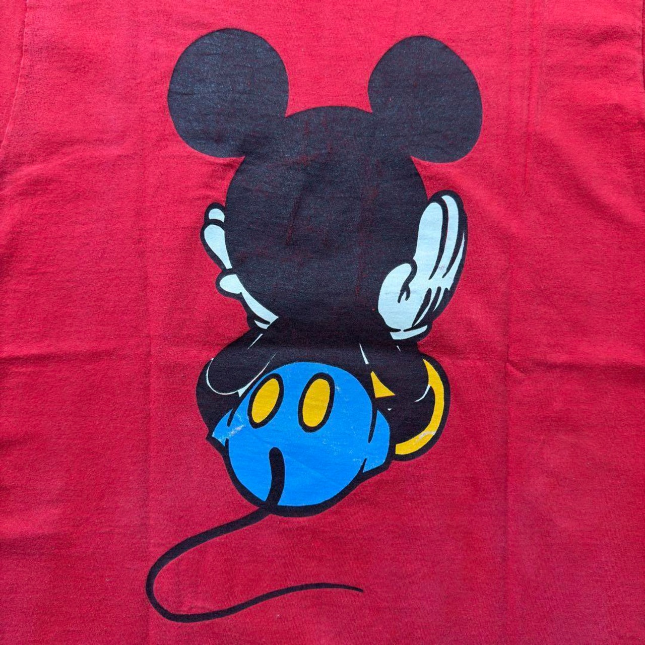 90s Disney Mickey Mouse "青パン" TEE M 古着 - 10