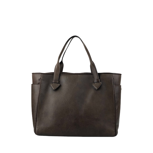 LOEWE ロエベ ヘリテージ ハンドバッグ ブラウン 型押しロゴ レザー トートバッグ vintage ヴィンテージ オールド faniey