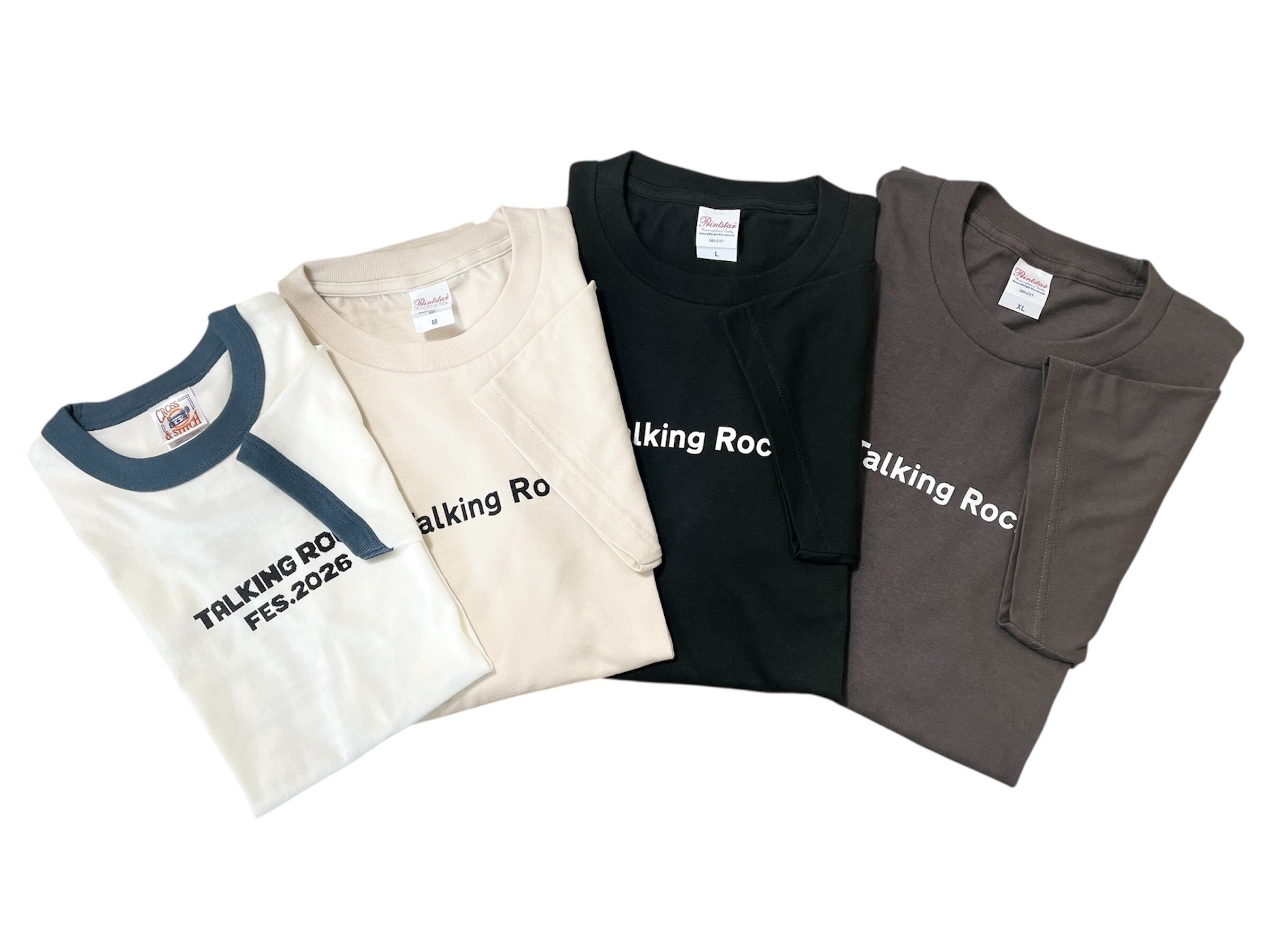 リンガーTシャツ（ナチュラル）2026ver. | Talking Rock! FES.2026