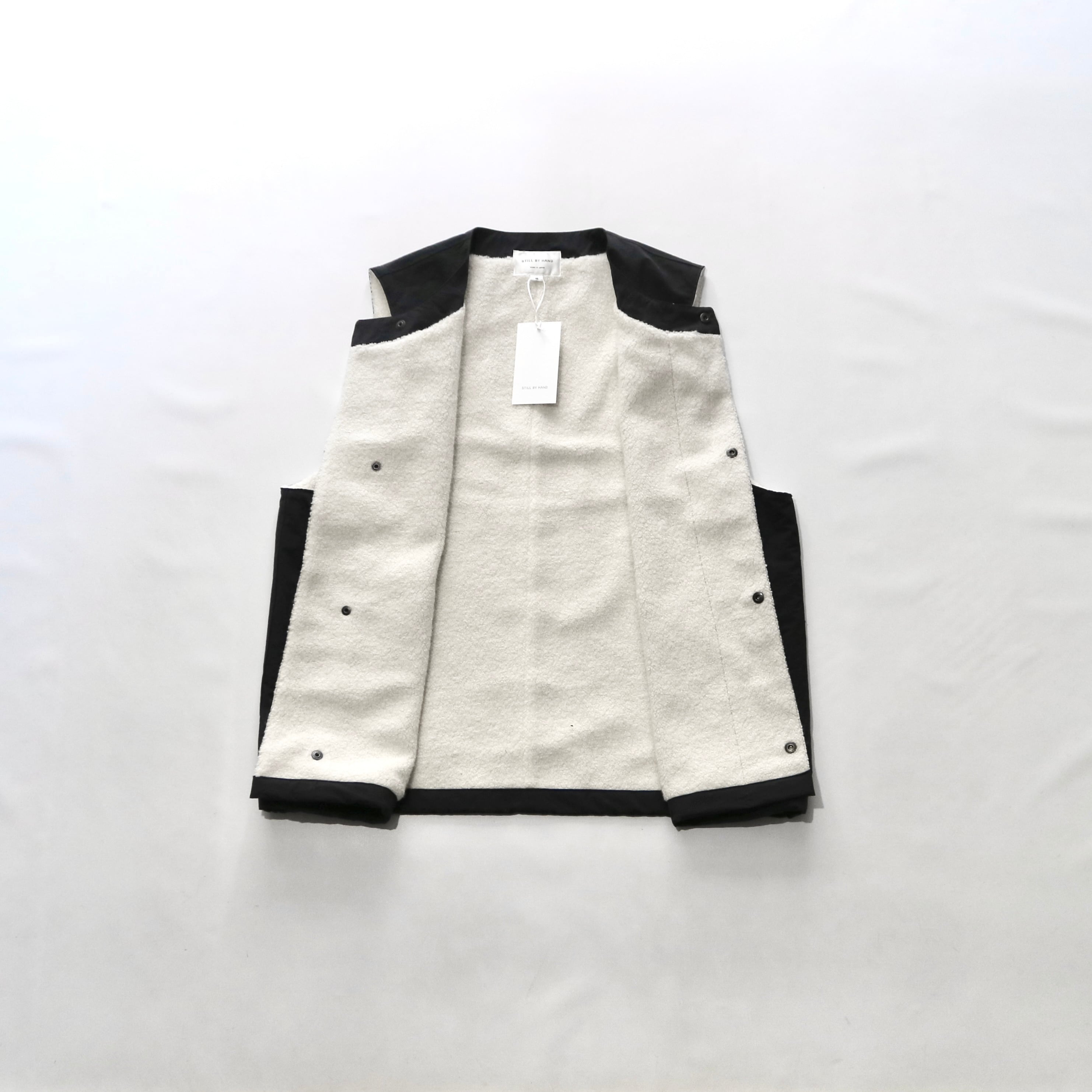トップス 25ss STILL BY HAND VE01252 crewneck vest STILL BY HAND][スティルバイハンド][C/N CREW NECK VEST