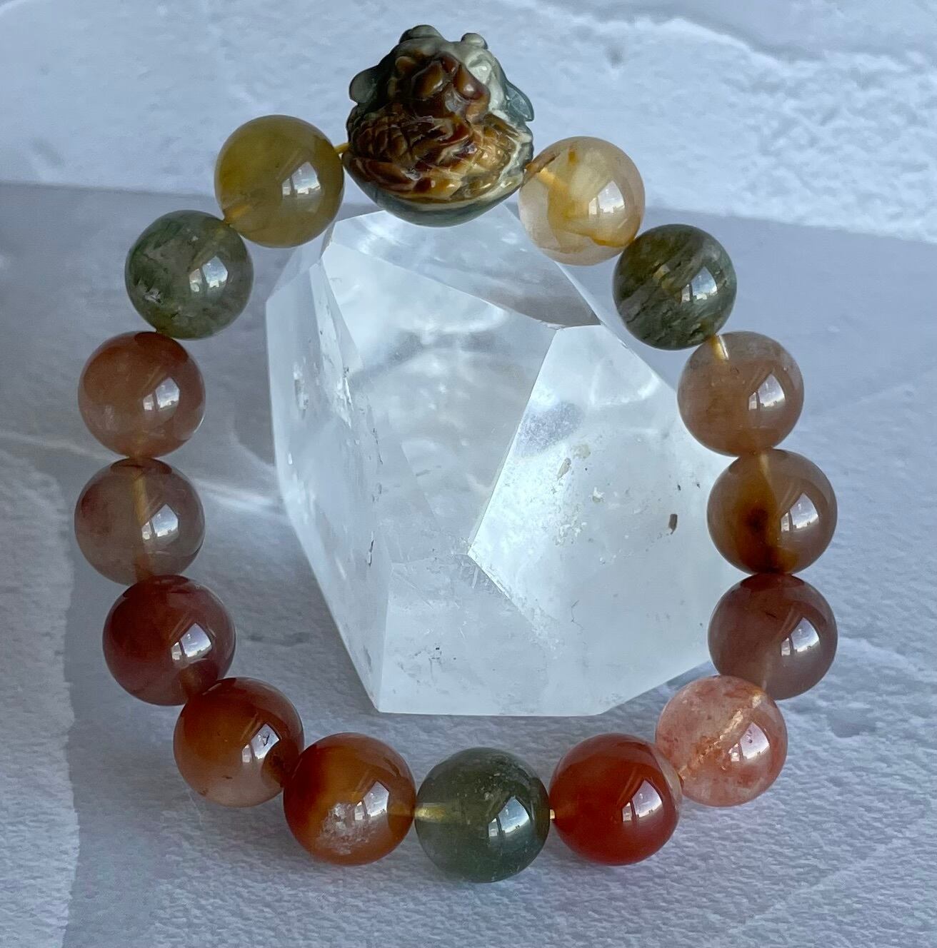 No.070 Mixラビットヘアルチル（福禄寿） 龍頭ブレス | Le rouet (ルエ)