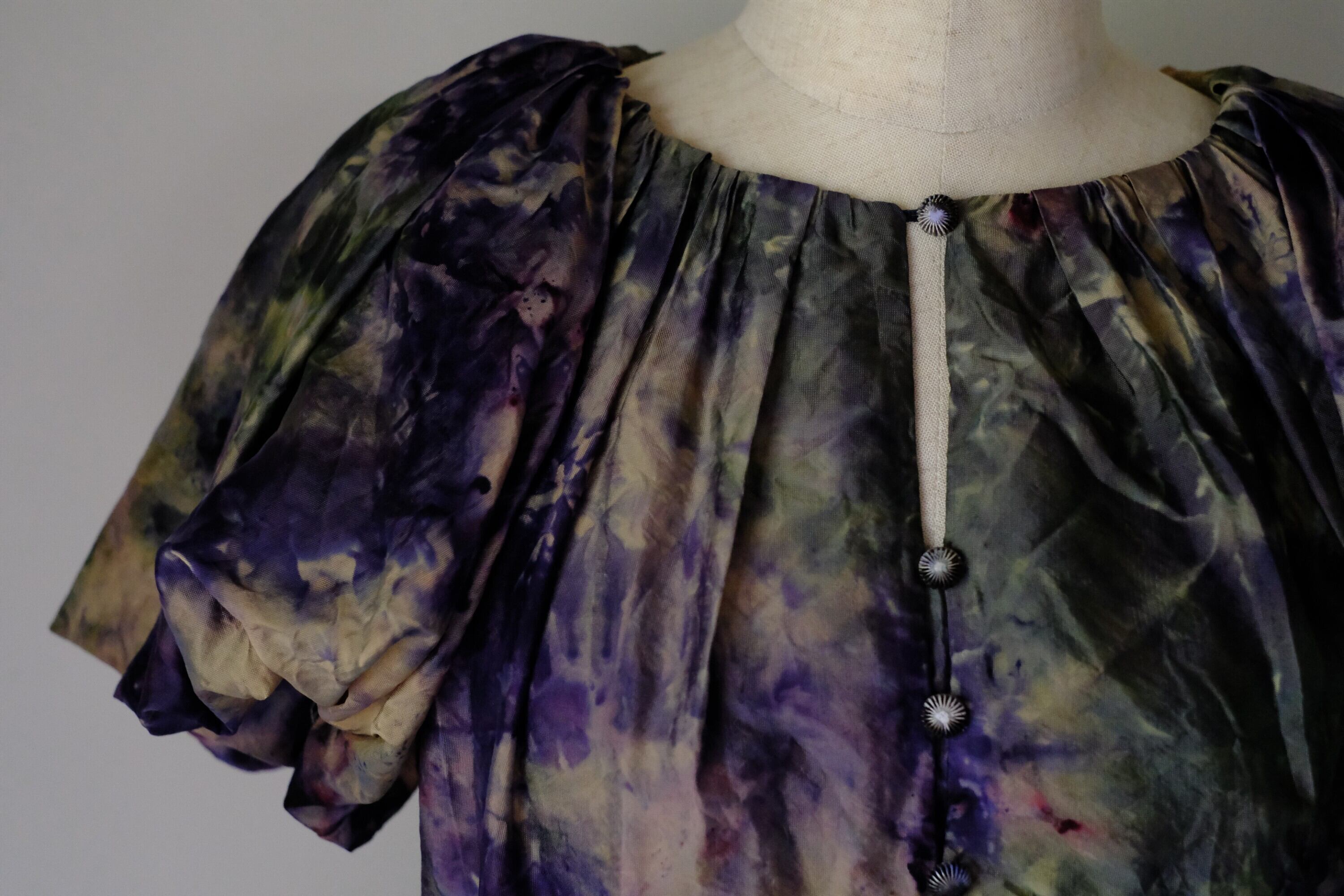 【remake】パフスリーブロングワンピース　u-0175