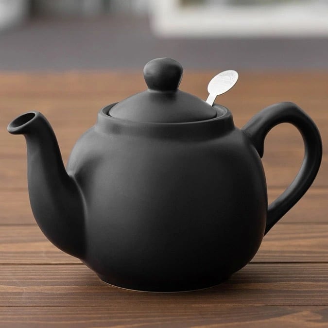 ティーポット 2カップ 600ml マットブラック | London Pottery