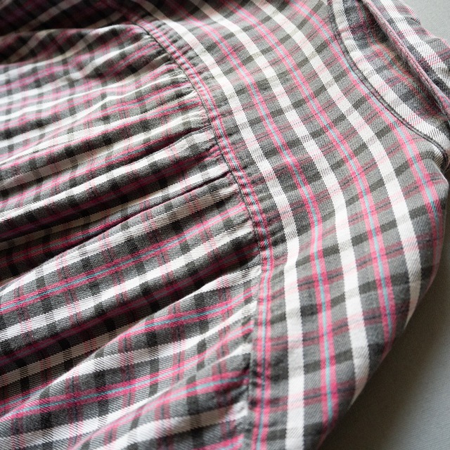 "GREATLAND" used Plaid B.D. shirt