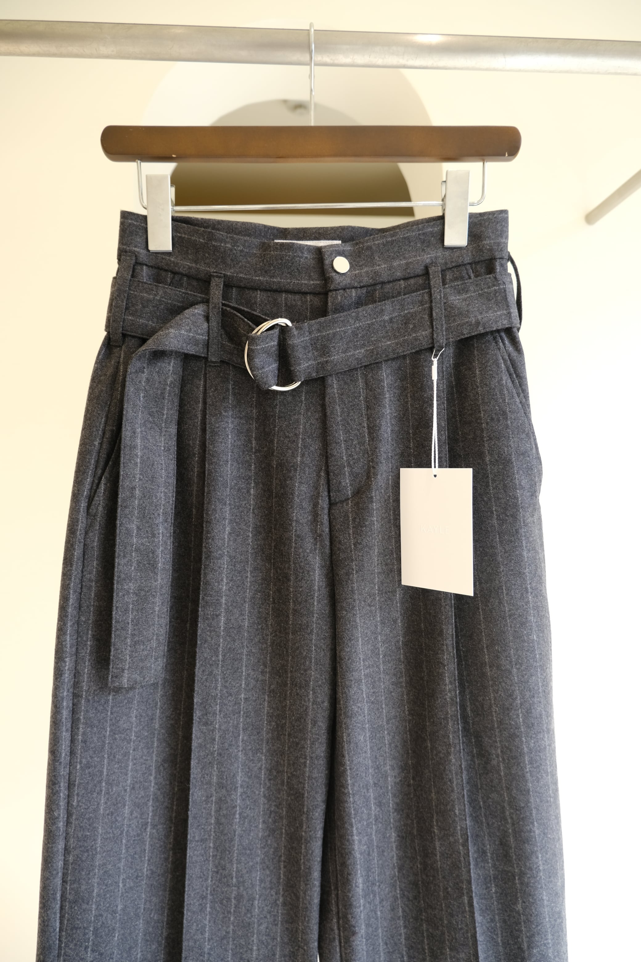 KAYLE】WOOL CASHMERE WIDE PANTS | theour