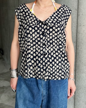 90s flower print blouse