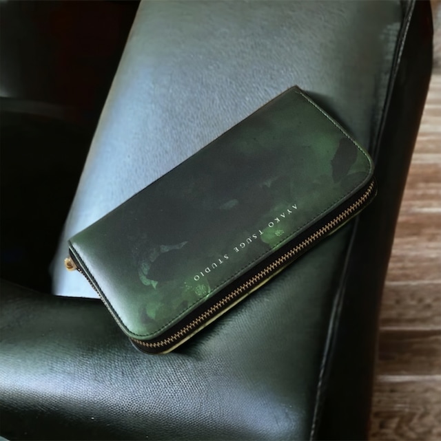 Green mist2 レザーポーチ - Green mist2 leather pouch