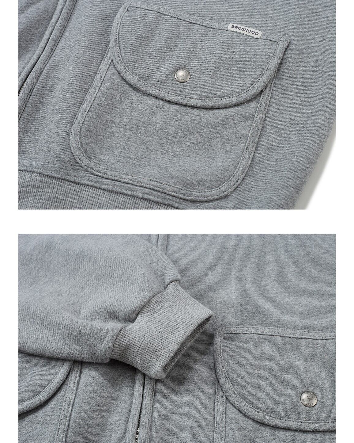 Front Zip Oversized Patch Pocket Jacket x00857 | XPOSE