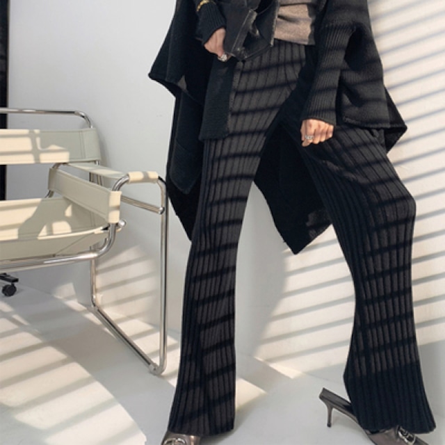 【即納】リブニットパンツ 215678