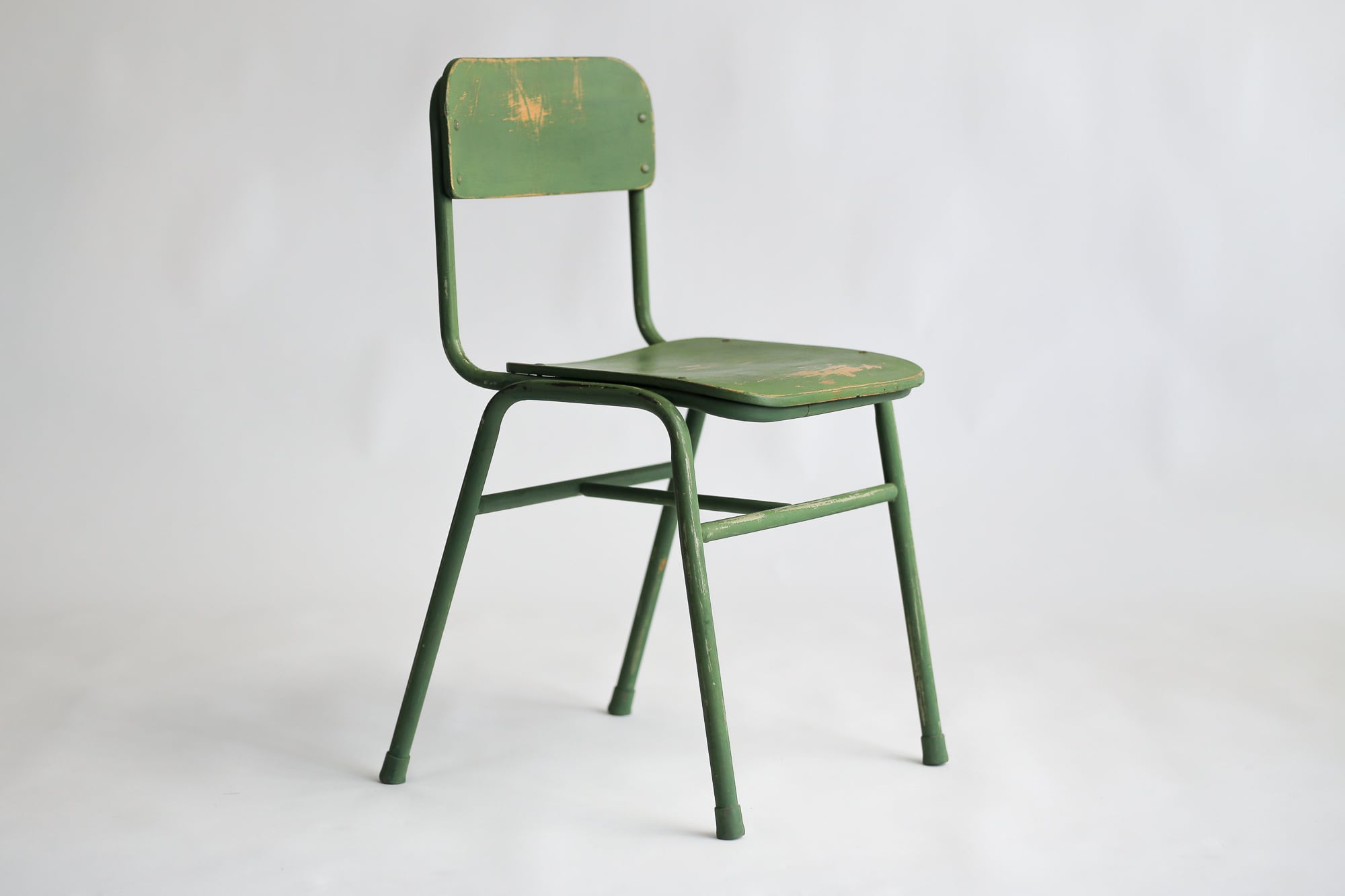 学校椅子 / グリーン / エイジング