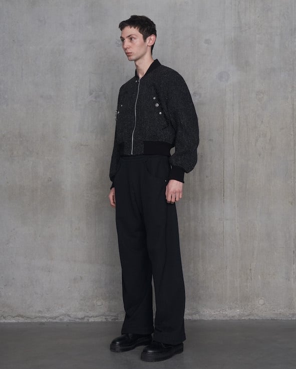 omar afridi black bomber blousonサイズ46