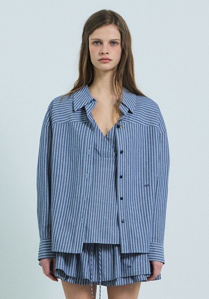 [GROVE] LANI STRIPE SHIRT 正規品 韓国ブランド 韓国ファッション 韓国代行 日本 店舗  ブランド グローブ grvr 通販