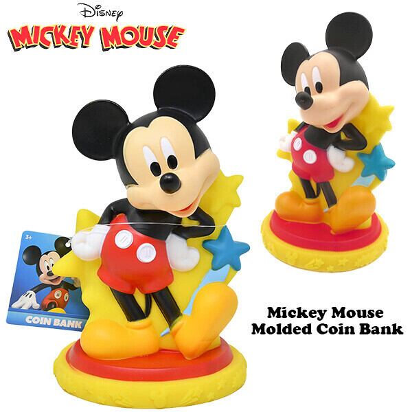 ディズニー ミッキーマウス フィギュア コイン バンク 貯金箱