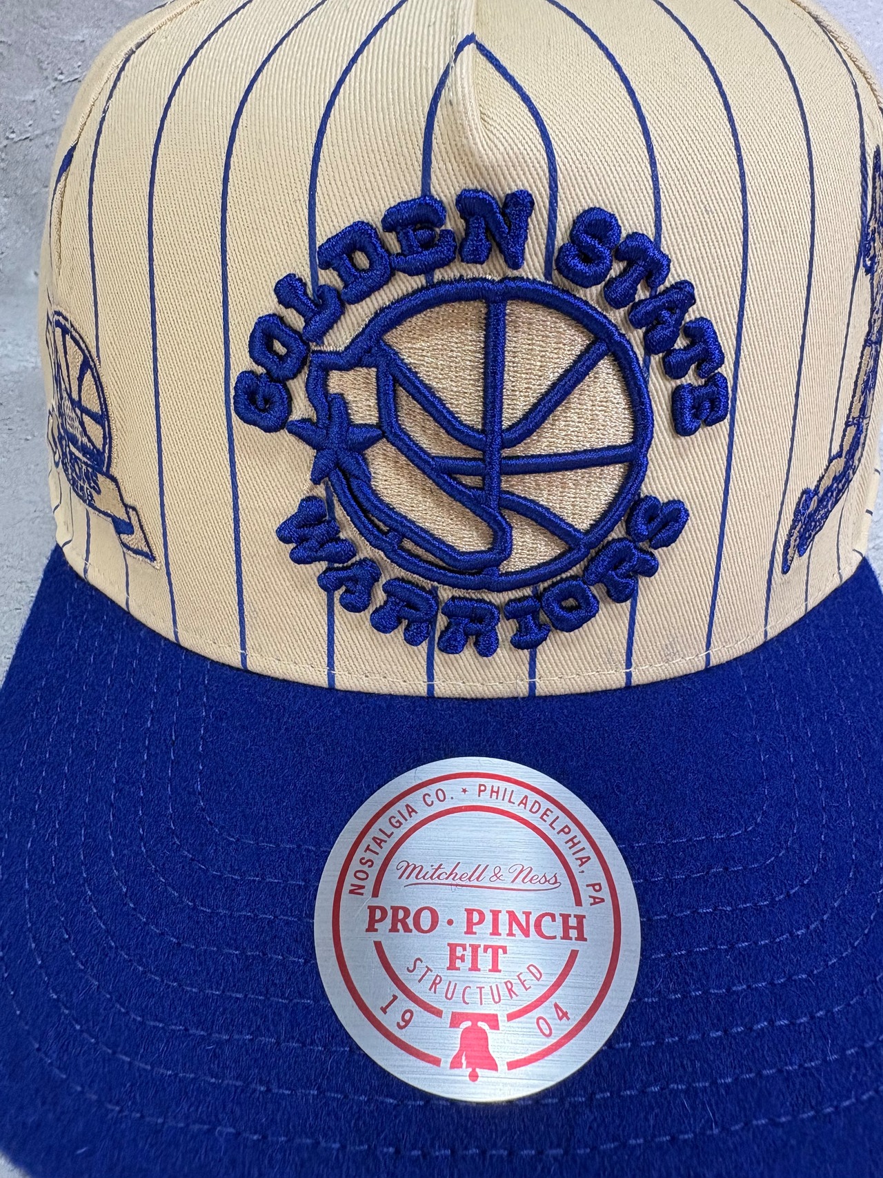 Mitchell＆Ness/ミッチェルアンドネス NBA ゴールデンステート・ウォリアーズ キャップ クリーム