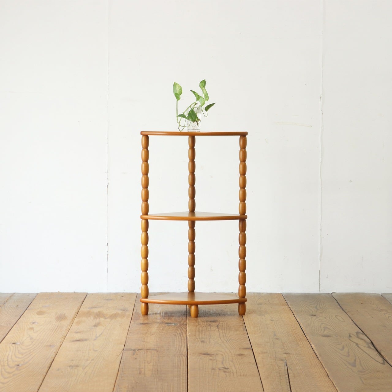 ラック 棚 コーナー アンティーク レトロ 赤 レッド 市場] コーナー