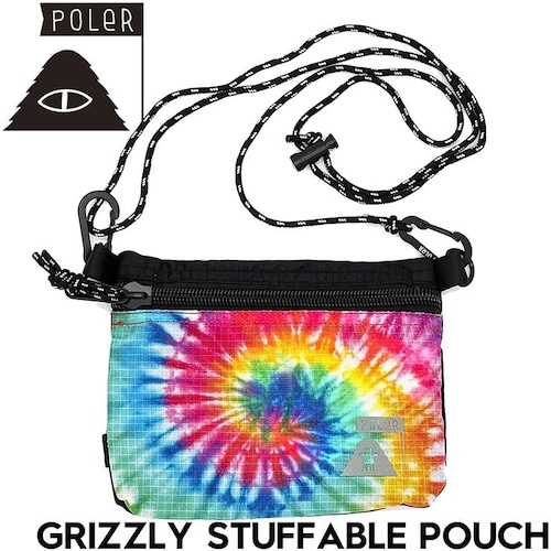 POLeR ポーラー GRIZZLY グリズリー コラボ GRIZZLY STUFFABLE POUCH サコッシュ ショルダーポーチ バッグ 253MCV0187 日本代理店正規品