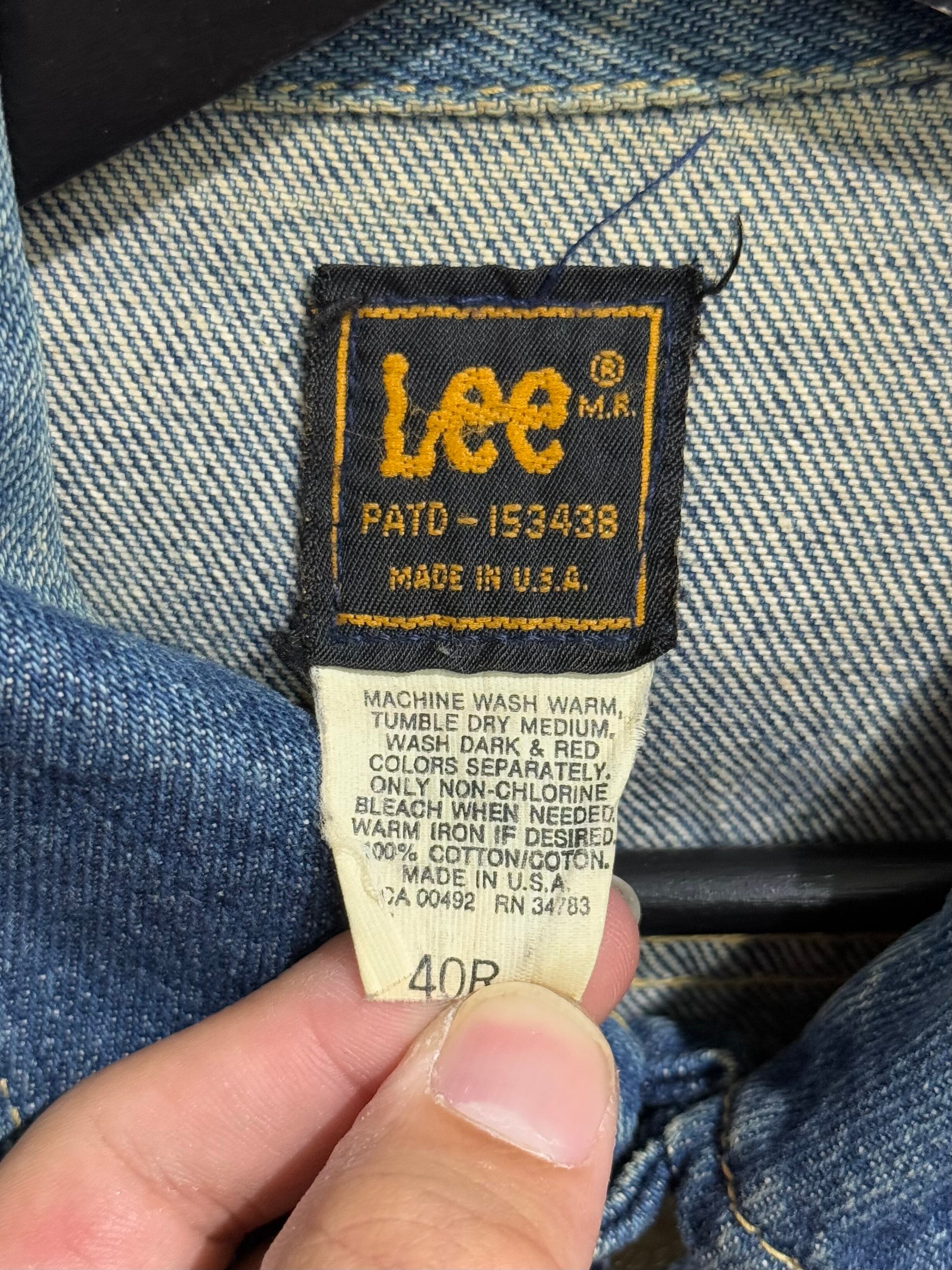 80s Lee 220-2541 Denim Jacket Union Ticket Made in USA / リー
