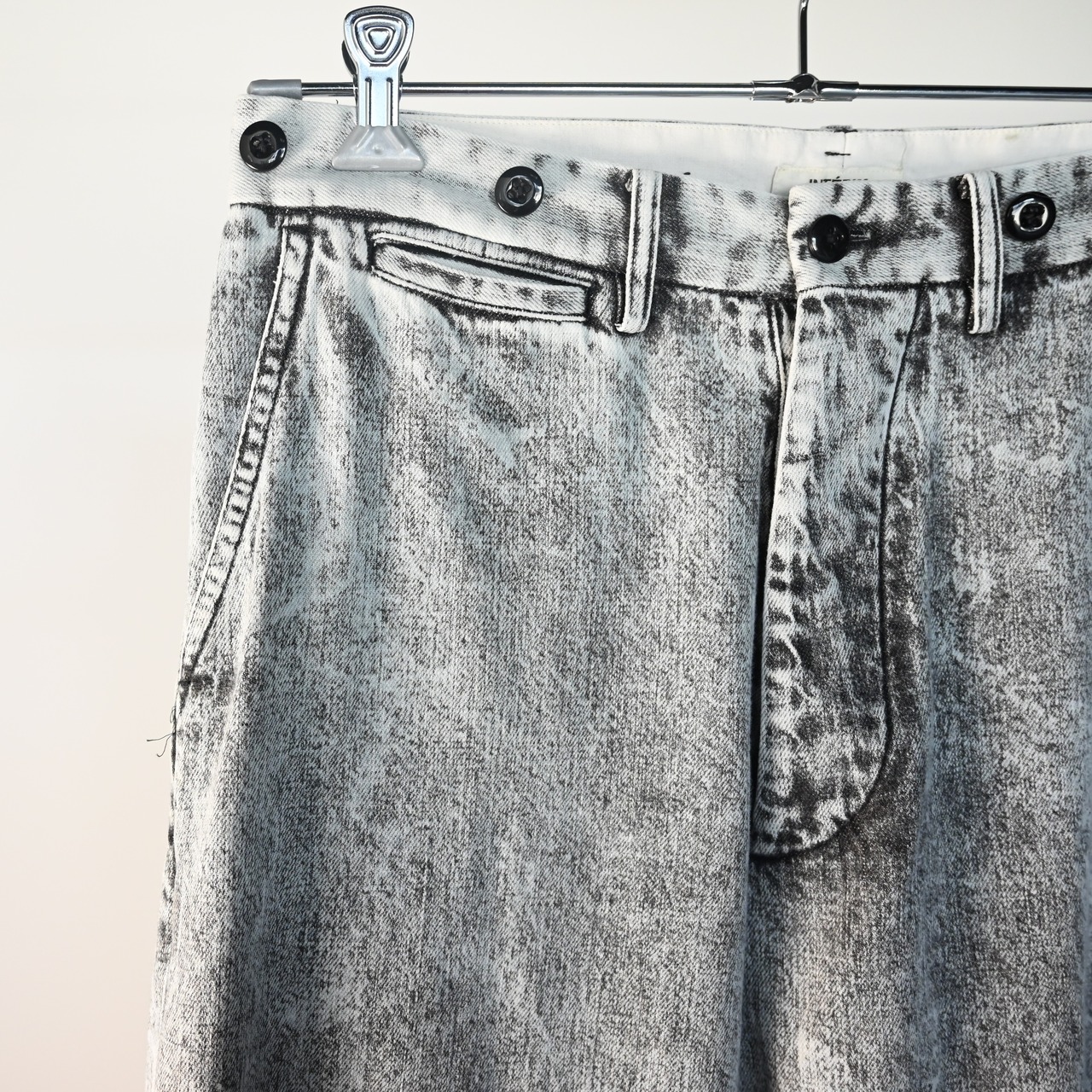 INTÉRIM / VINTAGE FADE LIGHT DENIM MIL BAGGY TROUSER