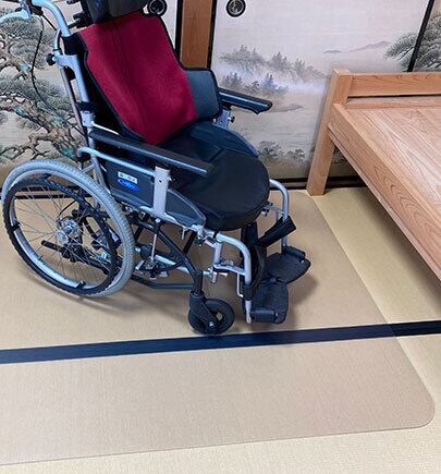 特殊塩化ビニール車椅子防護マット 90×120cm