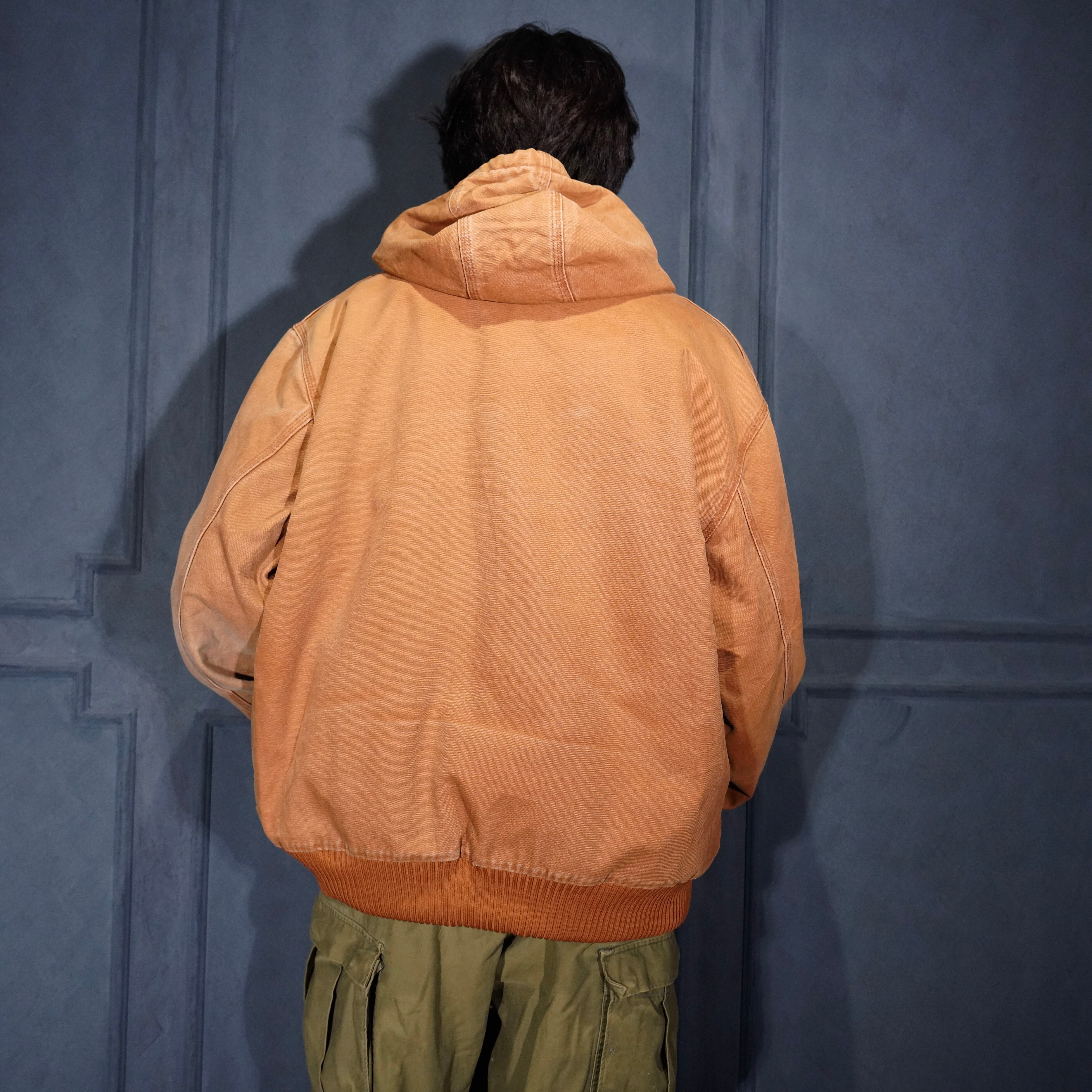 USA VINTAGE Carhartt ZIP UP HOODIE DUCK BLOUSON MADE IN MEXICO