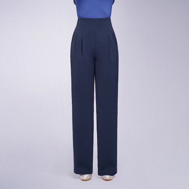 ハイウエスト ストレート フルレングス ダンスパンツ 3col D00631