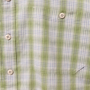L 05年 オンブレ 緑 Puckerware Shirt Patagonia パッカーウェアシャツ パタゴニア  シアサッカー