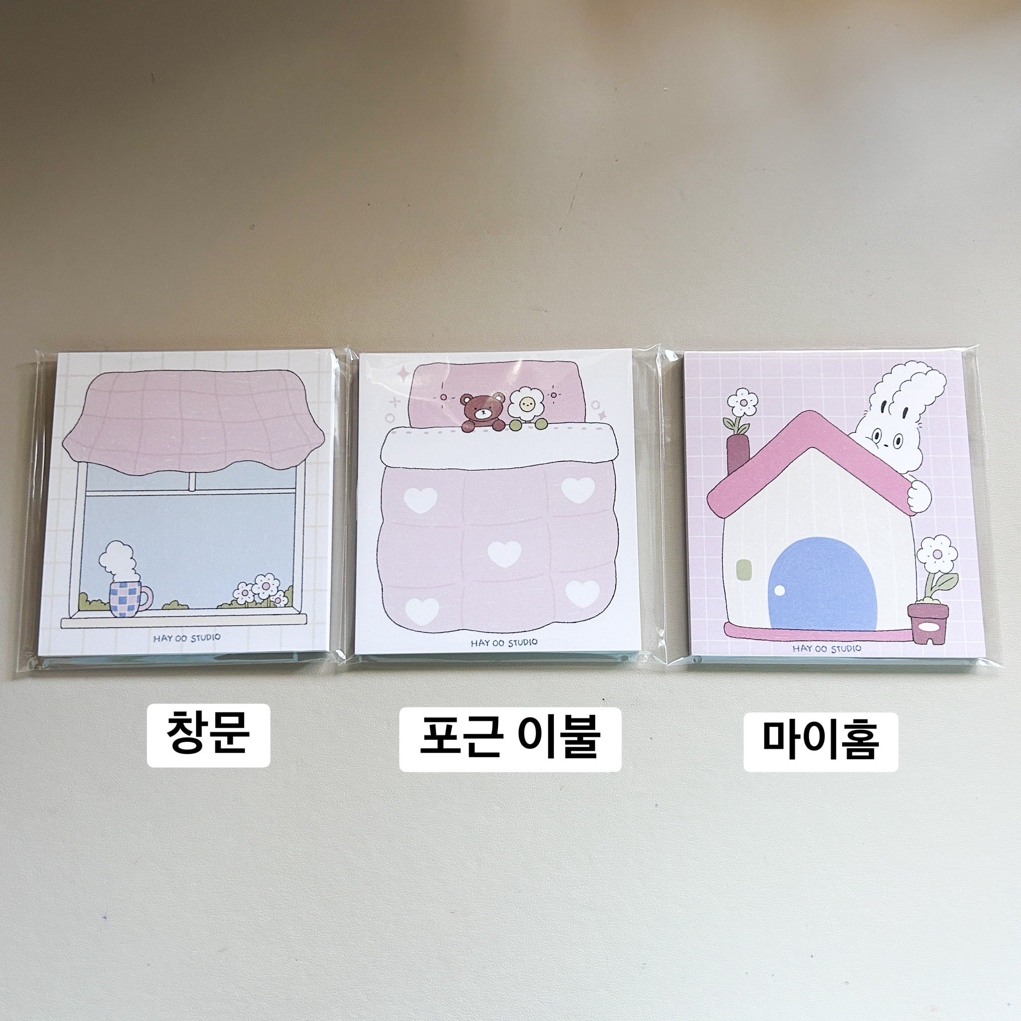 HAYOOSTUDIO】メモ帳 3種類 | 韓国文具・雑貨 kaulcoffee.studio
