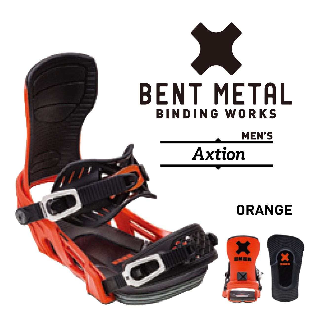 23-24年モデル . BENTMETAL .『 Axtion 』. Orange . ベントメタル 