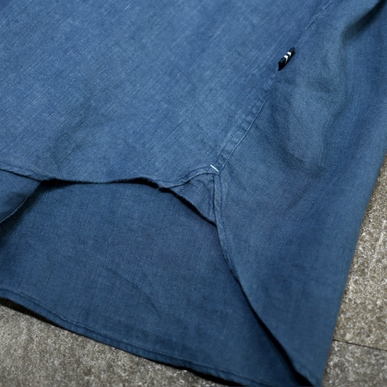 NAUTICA linen shirt blue