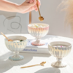 aurora ceramic bowl 3colors / オーロラ セラミック ボウル コップ セラミック 韓国雑貨