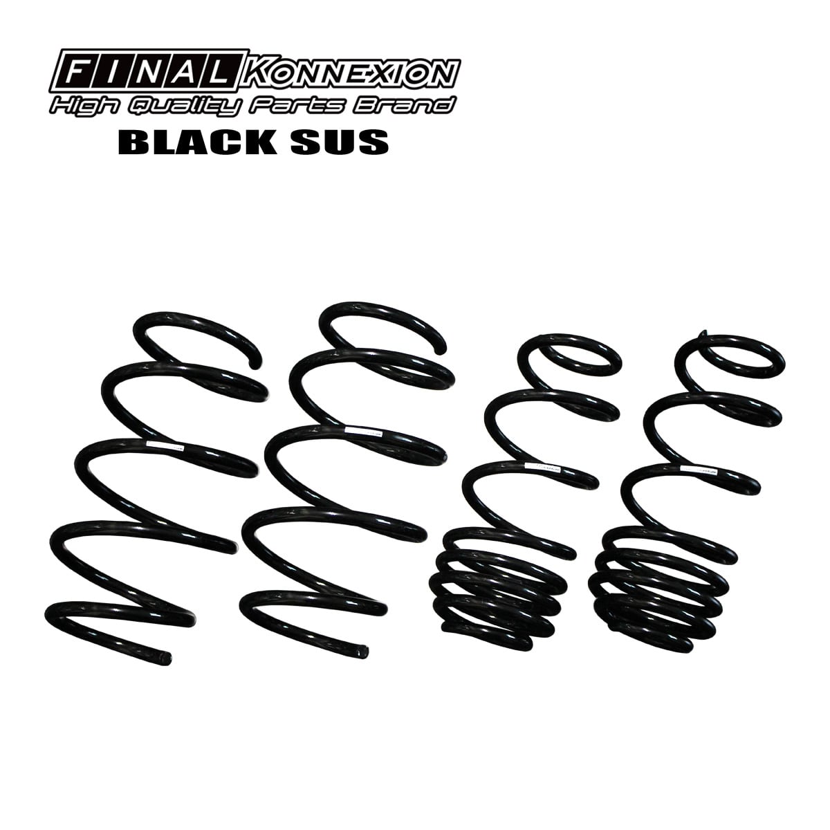 【BLACK SUS】　ローダウン　スプリングキット　SUZUKI　HA12S/HA22S　アルトワークス　2WD　保安基準適合品　サスペンション　 【PGFK-BSS017】　ファイナルコネクション