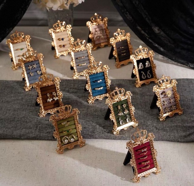 【合計5999円以上で購入可能】13color  crown antique ring stand  クラウンアンティークリン