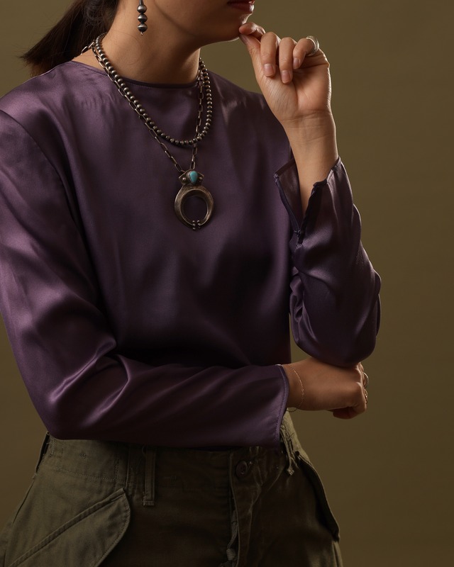 1980's Valentino - Boutique / Satin Blouse