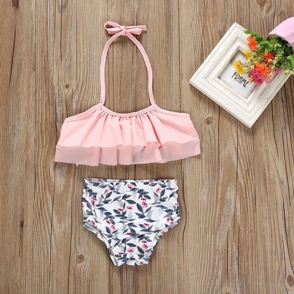 送料無料 予約商品 015 キッズ ビキニ ベビー 水着 女の子 ピンク 夏 海 6ヶ月 9ヶ月 12ヶ月 18ヶ月 24ヶ月 Selectshop Aya