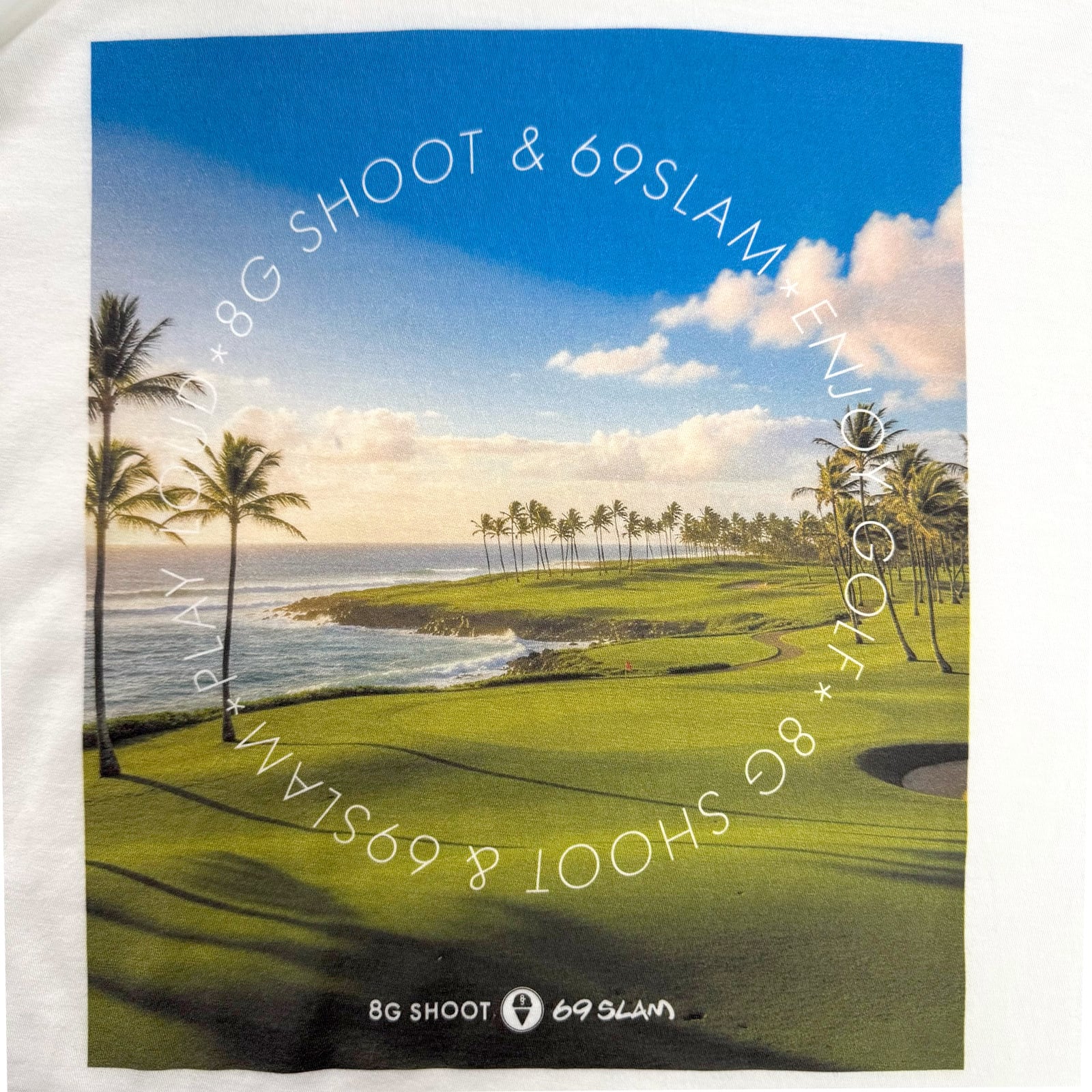 8G SHOOT × 69slam PHOTO PRINT TEE SHIRT -WHITE- | 8G SHOOT WEBSTORE