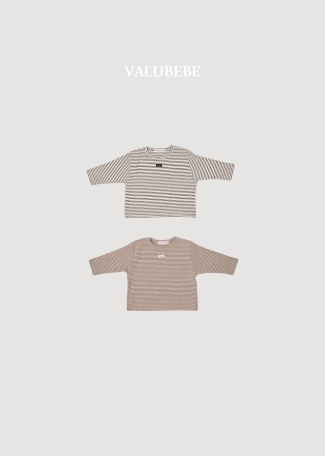 【取寄】valubebe|wafer stripe tee|ウエハースボーダーT|6M-S|baby&toddler|26 autumn