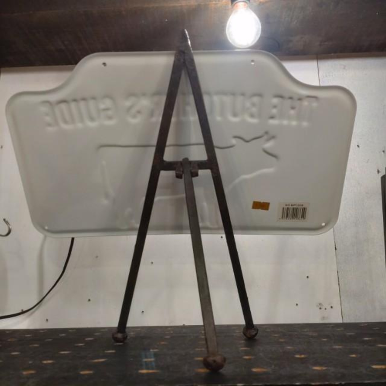 India Triangular Easel Stand Made of Iron　Iron　Antique Style　Changes over time　Display　