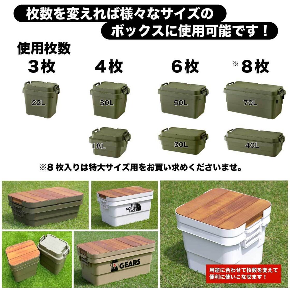 特大サイズ トランクカーゴ・無印頑丈収納ボックス専用オリジナル天板 