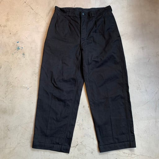 60s) フランス軍 M52 CHINO PANTS BLACK 黒染-