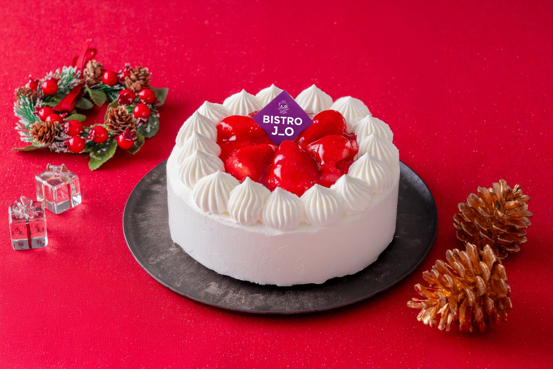 第2弾予約受付】BISTRO J_Oオリジナル いちごのショートケーキ