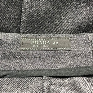PRADA hem design wool pants