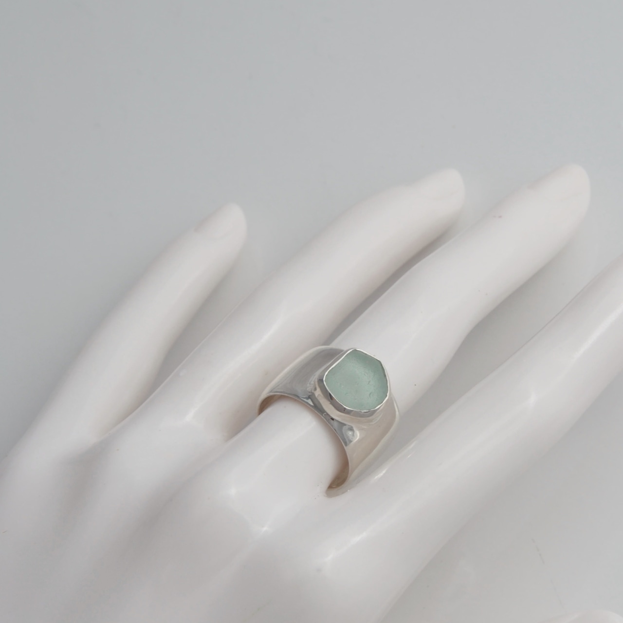 Horizon / Sea Glass Ring Wide