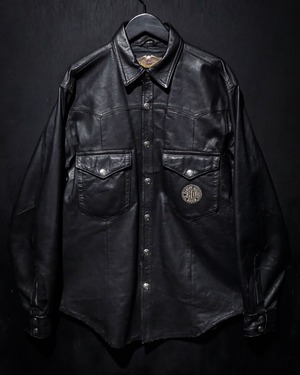【WEAPON VINTAGE】"HARLEY DAVIDSON" Western Leather Shirt Jacket