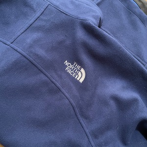 【THE NORTH FACE】フリース ジャケット WINDWALL デナリジャケット 中間着 ワンポイントロゴ 刺繍ロゴ バックロゴ ジップアップ フルジップ L 防風 保温 ノースフェイス US古着