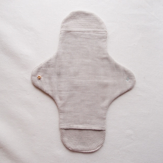 Pour moi 　Moon Cloth　#gray  main pad |　オーガニックコットン 布ナプキン 本体