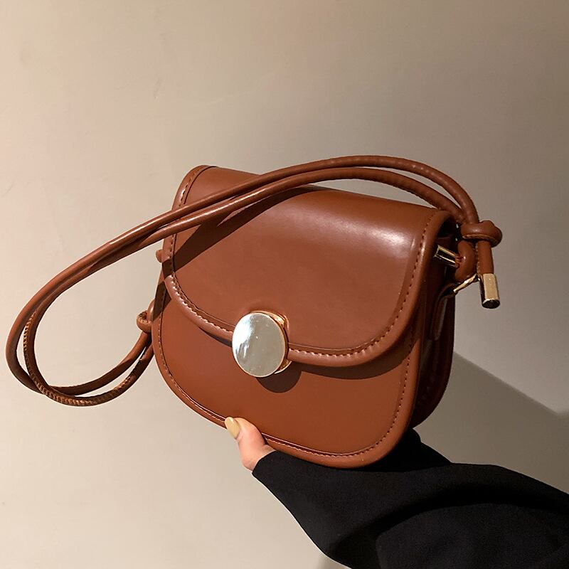 スタンダードオータム レトロ 秋物 スクウェア メッセンジャーバッグ 手作りハンドバック72563638413